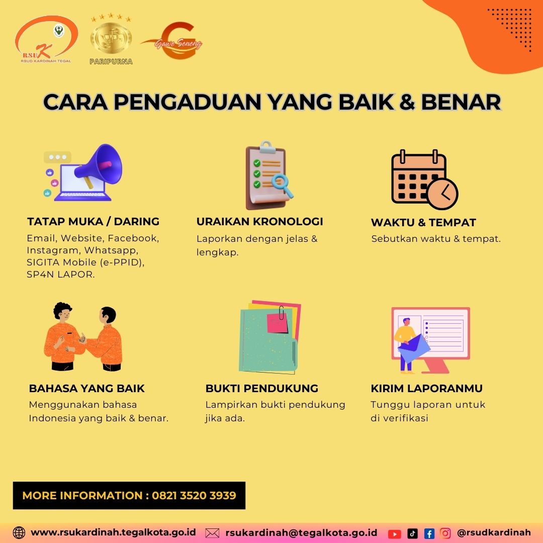 Begini cara pengaduan yang baik dan benar